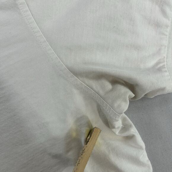 Psycho Bunny Men's T Shirt Size XL 7 Short Sleeve V Neck Embroidered Logo White - Picture 5 of 10